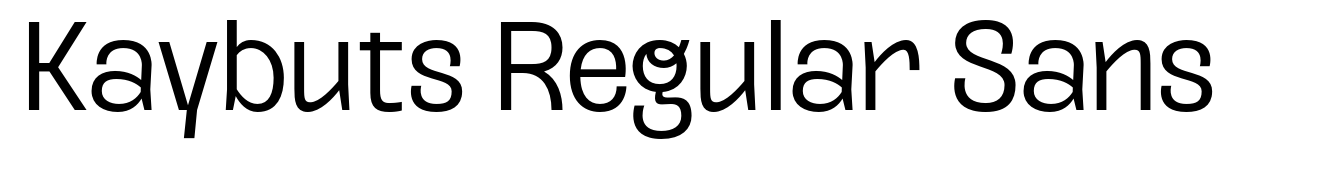 Kaybuts Regular Sans